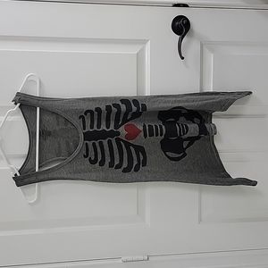 Betsey Johnson Skeleton Heart Shirt